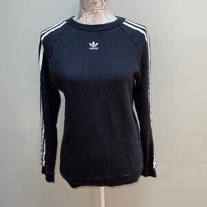 Adidas Small Black Long Sleeve Sweatshirt